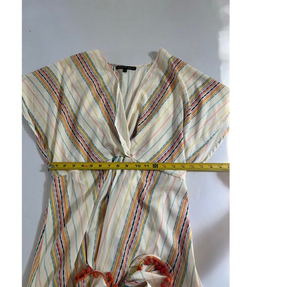 American & Beyond Striped Midi Dress Womens XL Boho Beach Fairy Whimsy Resort - Picture 5 of 16